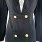 Women's Black Sequin Embellished Backless Blazer Minidress