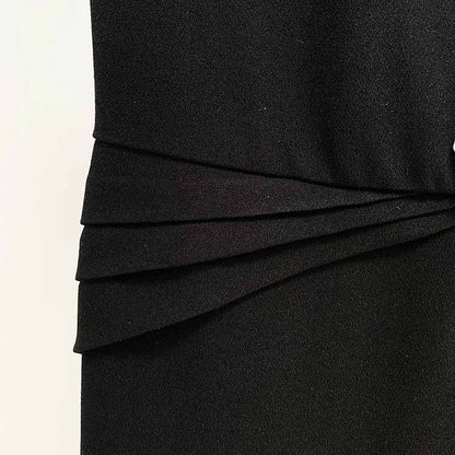 Women's Black Deep-V Studded Sleeveless Jumpsuit