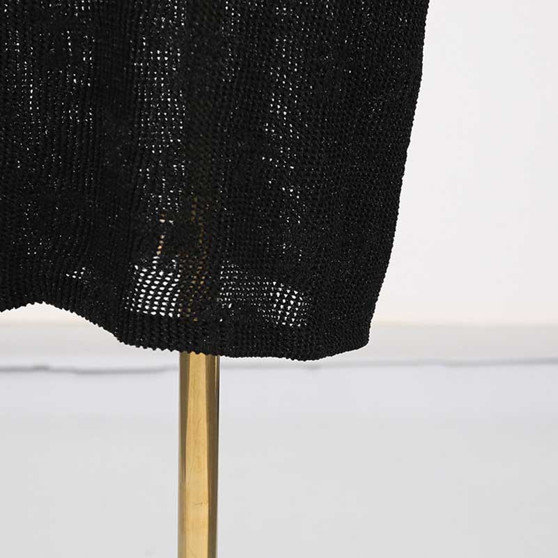 Black Women's suit Knit skirt Suit