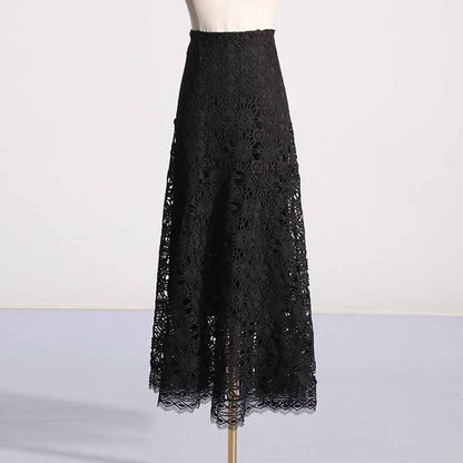 Women's long sleeve lace skirt suit two pieces wedding party suit