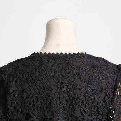 Women's long sleeve lace skirt suit two pieces wedding party suit