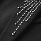 Womens Formal Pantsuit Beaded Drilled  Trouser Suit Two Pieces Party suit