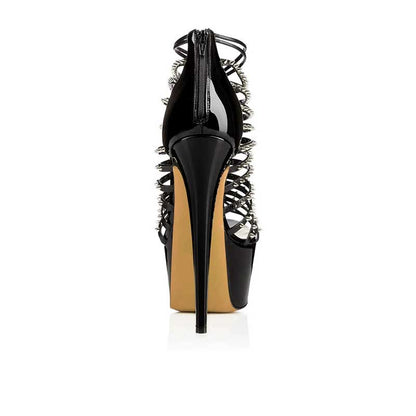 Women's Open Toe Crossdresser Stiletto High Heel Sandals Dress Party Pumps