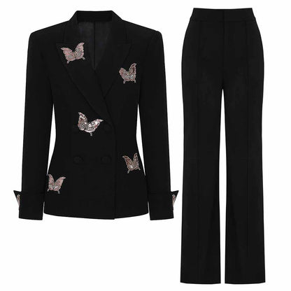 Women's Black Double Breasted Suit | Elegant, Edgy & Perfect for Events