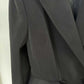 Women's Zip Detail Long Trousers Suit Pantsuit in Black