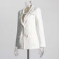 Women's White Suit Coat Formal Blazer