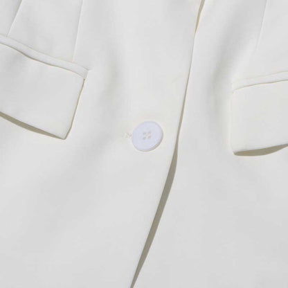 Women's White Suit Coat Formal Blazer
