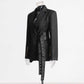 Women's Double Belt Detailed Blazer