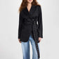 Women's Double Belt Detailed Blazer