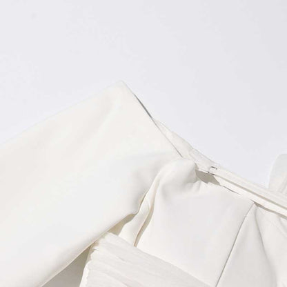 Mesh Open Shoulder Blazer Mini Blazer Dress