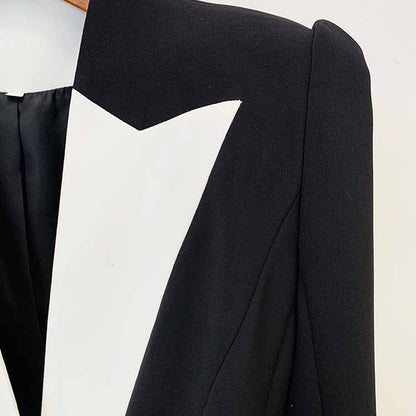 Womne's Flared Shape Jacket 2 patch Pockets Blazer