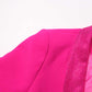 Long Sleeve Feather Crystal Blazer in Hot Pink, White, Black