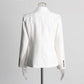 Women's Blazer Pocket Embellished V Neck One Button Jacket