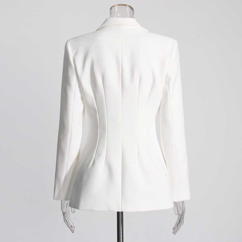 Women's White Suit Coat Formal Blazer