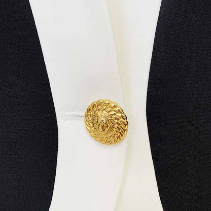 Womne's Flared Shape Jacket 2 patch Pockets Blazer