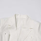 Women's Blazer Pocket Embellished V Neck One Button Jacket