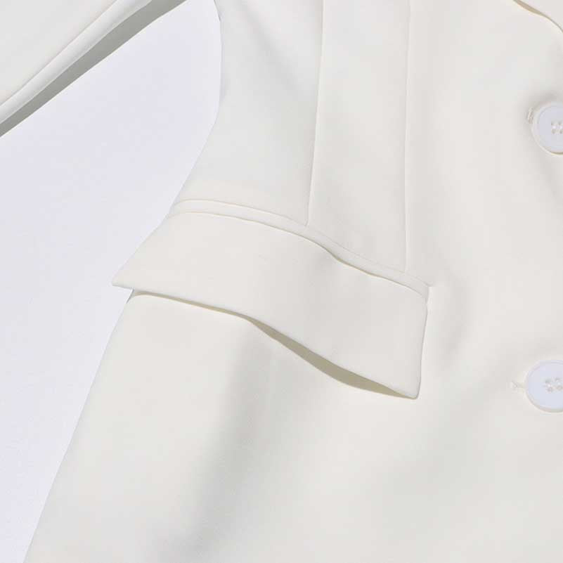 Women's White Suit Coat Formal Blazer