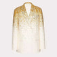 Gold Gradient Sequin-Beaded Embroidered Blazer