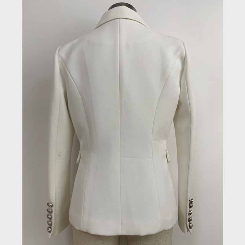 Women's Blazer Double Beasted Coat wit Buttons Trendy Jackets