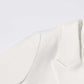 Women's Spliced Short Blazer in White