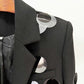 Black Blazer With Hand-Stitched Sequins