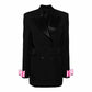 Women's Crystalized Bow Cuff Blazer Minidress