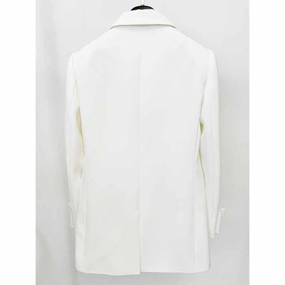 Women's Crystalized Bow Cuff Blazer Minidress