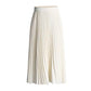 White 2- piece Set Asymmetrical Blazer Pleated Skirts Set