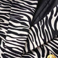 Women's Fitted Golden Buttons Coat Zebra Pattern Blazer