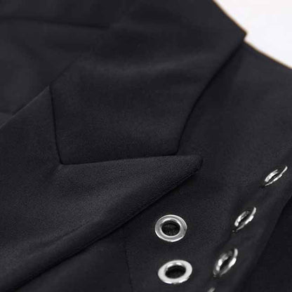 Women's little short blazer dress in black white