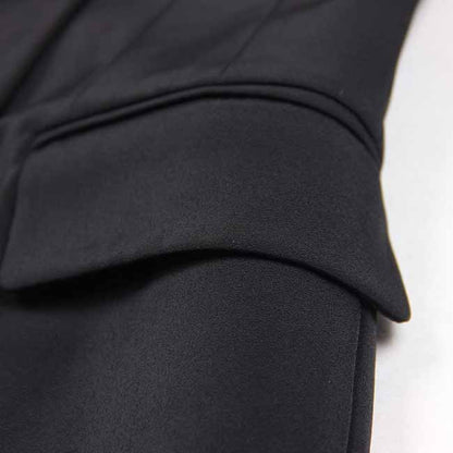 Women's little short blazer dress in black white