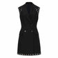 Women's little short blazer dress in black white