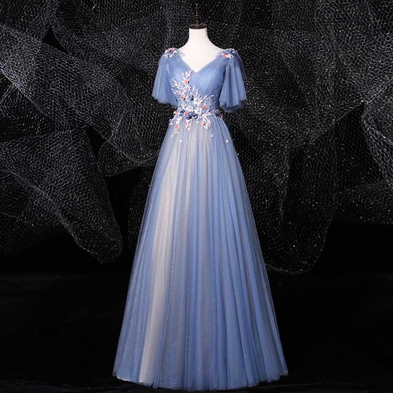 Long Prom Dress Formal Stage Dress Tulle Event Dress