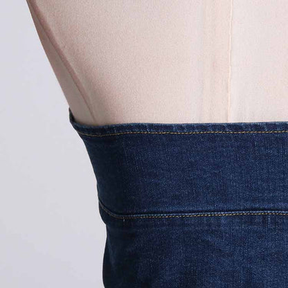 Womens Denim Blue Crop Top Bustier Top