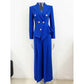 Women's Blue Pantsuit Two Pieces Formal Suit Formal Business Suit