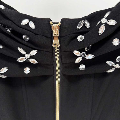 Women Off-The-Shoulder Body-Con Cocktail Midi Dress Dresses