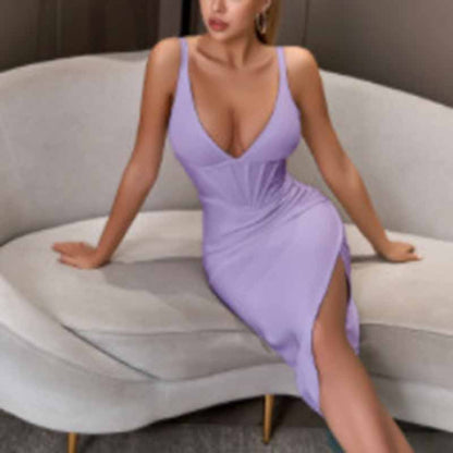 Women's Celebrity Bandage Bodycon Dress Strap Party Pencil Dress