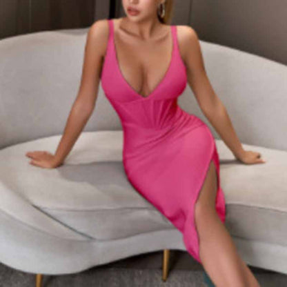 Women's Celebrity Bandage Bodycon Dress Strap Party Pencil Dress