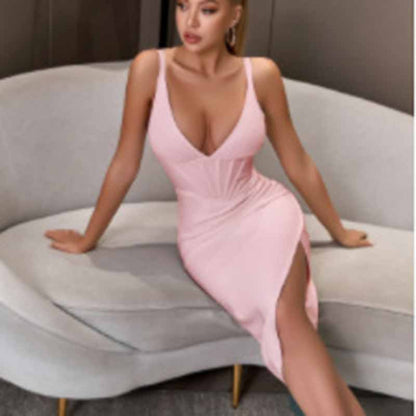 Women's Celebrity Bandage Bodycon Dress Strap Party Pencil Dress