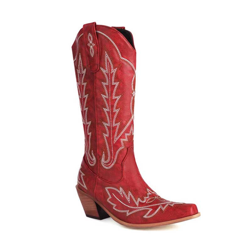 Country Cowboy Embroidery Boots