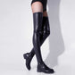 Womens Up Top Thigh High Boots