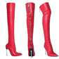 Womens Thigh High Boots Pointed Toe Over-The-Knee Boots