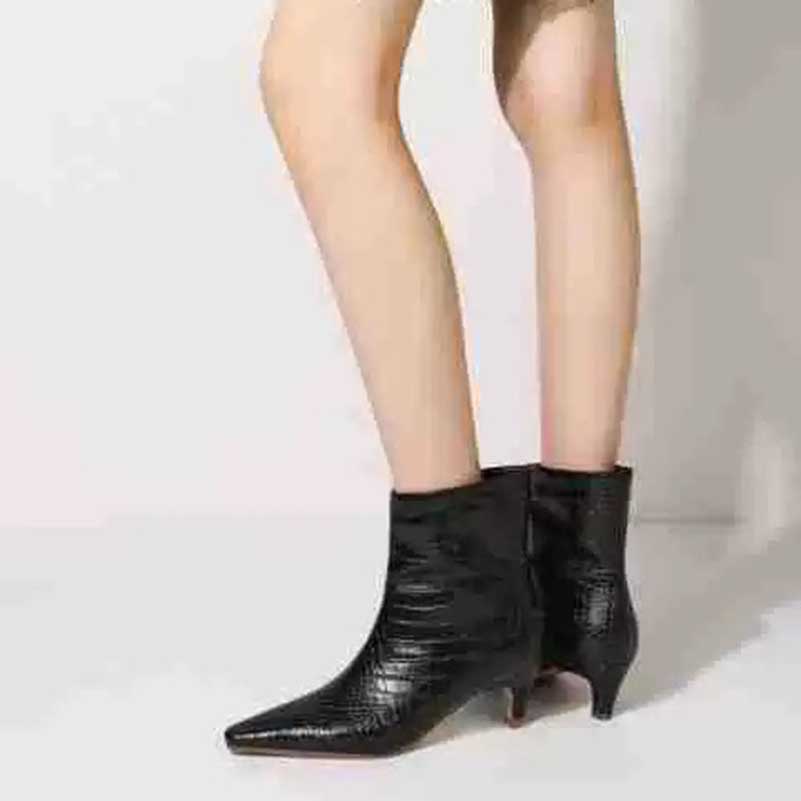 Women's Low Heeled Ankle Boots