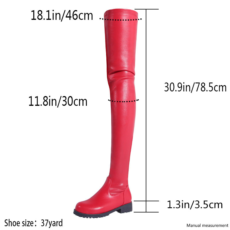 Womens Up Top Thigh High Boots