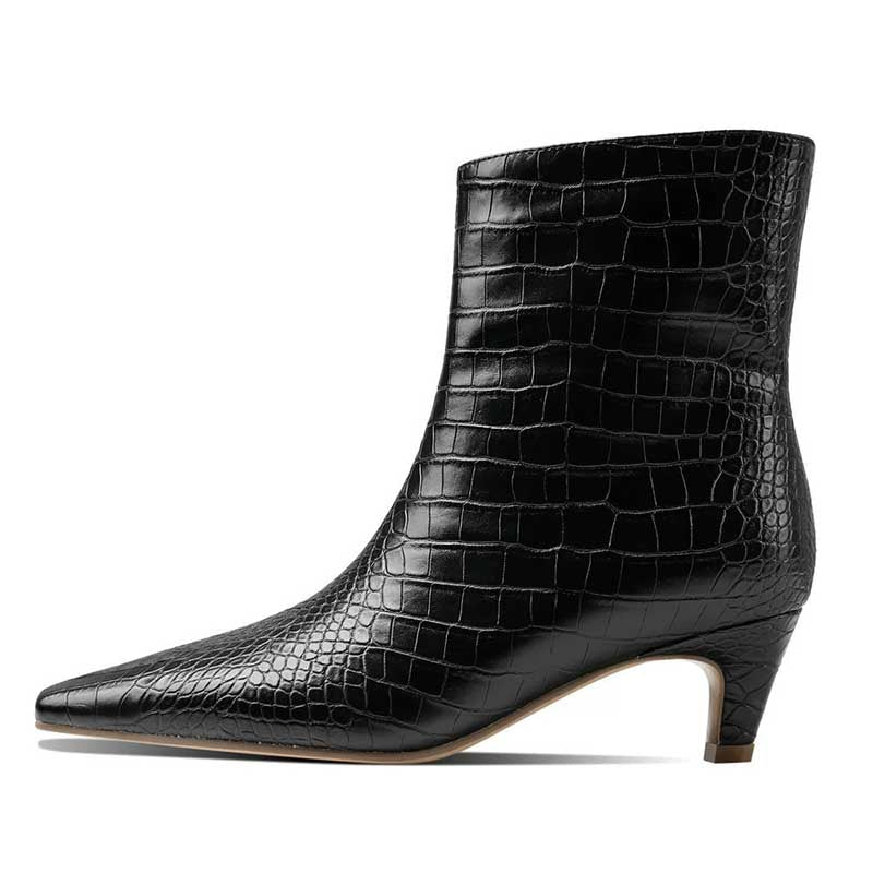 Women's Low Heeled Ankle Boots