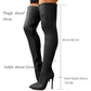 Women's Over The Knee Boots Pointed Toe Zipper Heels Long Party Boots