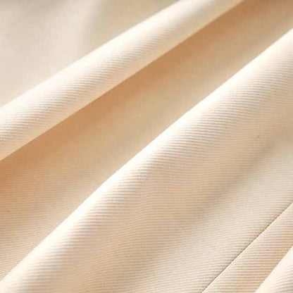 Women's Lapel Double Breasted Belted Pockets Plain Long Length Trench Coat