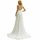 Ball Gown Bateau Country Chiffon Wedding Dresses With Lace