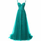 Lace Appliques Tulle Prom Dresses A Line Bridesmaid Dress Formal Wedding Dress