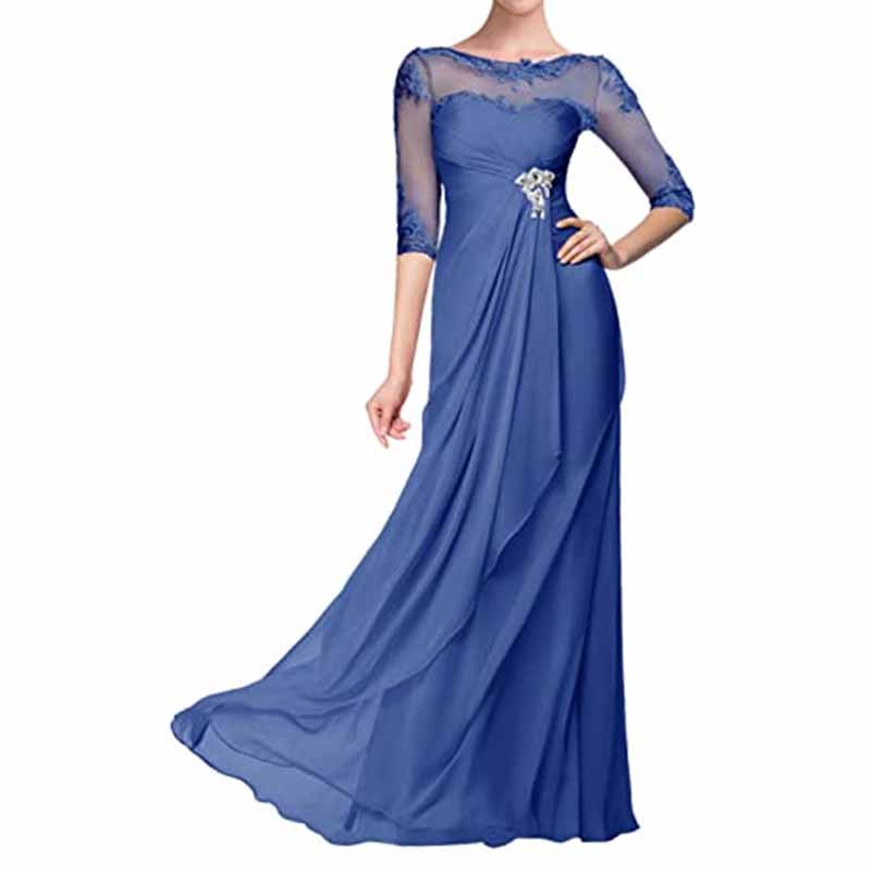 Women Custom Prom Dress Bridesmaid Dress Floor-Length Mother of the Bride Wedding Guest Dress